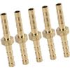 A ABSOPRO Raccordo Per Tubo Dritto In Ottone 4mm Oro 5 Pezzi Per Auto | Diametro Interno 3mm Per Acqua, Gas, Olio, Circuiti Pneumatici, Controllo Temperatura, Vuoto, Lubrificante, Refrigerante.