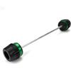 ZESIDIMO Per Kawasaki Z900 Z650 Z800 ZX6R VERSYS650 NINJA1000 Z1000SX Z1000 R Accessori moto Tamponi Forcella Asse Ruota Anteriore Protezione Antiurto (Verde)