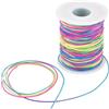 ONEBOOM Filo Elastico per Braccialetti da 100 m,Filato di Poliestere,Flessibile,Non Facile da Rompere,Adatto Per la Tessitura di Braccialetti,Collane, Anelli,Catene Per Telefoni CEllulari-Colorati