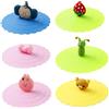 Wenrescry 6 Pezzi Coperchi in Silicone da 10 cm per Bicchieri da Bere, Antipolvere e a Prova di Perdite, Simpatici Cartoni Animati per Caffè, Boccale di Birra e Tazza
