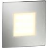 ledscom.de Luce LED per scale/apparecchio da incasso FEX per interni ed esterni, angolare, acciaio inox, 85 x 85 mm, bianco caldo