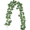 Boic 6.5ft Ghirlanda di Eucalipto in Seta Artificiale,Appendere Verde Foglie Finte di Eucalipto Pianta Ghirlanda per Muro di Nozze Giardino Tavolo Casa Decorazioni