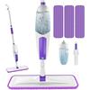 SEVENMAX Scopa Lavapavimenti a Spruzzo - Spray Mop Mocio Lavapavimenti con 3 Panni in Microfibra Riutilizzabile per Casa Cucina Tutti i Pavimenti in Parquet Vinile PVC Piastrelle Laminato Legno Duro
