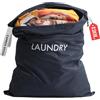 Asnews Sacchi Portabiancheria, 120L Grande Capacità Sacco Biancheria, Impermeabile Sacchi di Nylon con Zip, Riutilizzabile Sacchetto Organizer per Viaggio, Dormitorio, Campeggio, 90 x 60cm