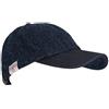 WALKER AND HAWKES - Cappello da Baseball Harris Tweed Brungton con Visiera in Pelle Scamosciata - Carbone