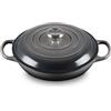 Le Creuset Tegame basso Evolution in ghisa vetrificata, Rotondo, diameter 26 cm, Flint, 21180264442430