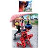Halantex MIRACULOUS LADYBUG MARINETTE Cat Chat Noir - Set Letto Copripiumino 140x200cm con federa 70x90cm - 100% Poliestere Multicolore