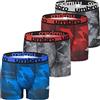 UMBRO Boxer Uomo, libertà di movimento, Mutande Uomo, vestibilità perfetta, morbida, set di 4, Grigio, Rosso, Blu, Nero, Taglie S