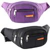 Ehuihuan 2 Pezzi Marsupio Sportivo Impermeabile, Regolabile Borsa Portamonete per Uomo e Donna, Borsa a Tracolla con Zip per Corsa, Escursioni, Campeggio e Viaggi all'aperto, Marsupio Moda in Nylon