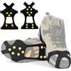 RCYHCY Ramponi per Scarponi, Ramponcini da Ghiaccio Antiscivolo, Ice Tacchetti con 10 Borchie Neve, Ramponcini da Neve, rampini ghiaccio per scarpe per Sport Invernali Pesca Caccia Camminare (XL)