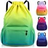 Sarsumir Sacca Sportiva Borsa con Coulisse, Impermeabile Sacchetta Sportiva Palestra Grande Capacità Sacca Zaino con Coulisse per Uomo Donna, Giallo Verde