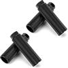 QWORK® Pedale BMX in Lega di Allumini, Antiscivolo Picchetti Bike, Poggiapiedi da Bicicletta per BMX, Mountain Bike, Bici da Strada, Pedane Acrobatiche, Nero