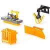 Siku 3661, Attrezzi per caricatore frontale, 1:32, Metallo,Plastica, Arancione, Parti mobili