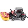 Siku 3068, Aebi TerraTrac TT211, Trattore speciale, 1:32, Metallo,Plastica, Rosso, Falciatrice frontale a dischi inclusa