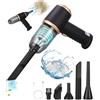TIDEVAN Aspirabriciole Senza Fili potente,12000PA Aspirapolvere Portatile Ricaricabile per Auto,Aspirapolvere Auto Portatile,3 in 1 Mini Aspirapolvere Portatile con USB,Filtro Lavabile per Auto,Casa