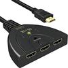 GANA Switch HDMI 4K 3 In 1 | Interruttore Sdoppiatore Supporto Full HD 4K 3D per HDTV / PS3 / 4 / AppleTV / Fire Stick / BLU-Ray DVD Player