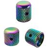 Guyker 3Pcs Guitar Potentiometer Knobs with 6mm (0.24) Dia. Shaft Pots - Iron Dome Control Knob Fits for Electric Bass Guitar (Rainbow Chameleon)