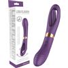 Funny Me Dual - Vibratore a doppia lingua 2in1 ricaricabile (viola)