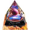 BONGSHAKALAKA 1.96 Pietra Di Cristallo Piramide Orgonica Ametista Energia La Piramide Di Cristallo Piramide Naturale Cristalli Di Meditazione Per Chakra Meditazione Yoga, Decorazione Da Scrivania