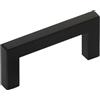 SOTECH 10 pezzi Maniglie per mobili E8 Spaziatura dei fori 64 mm in acciaio | inox nero opaco maniglia a barra / per ringhiera