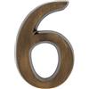 HUBER numero civico 6/9 in ottone 10 cm I numeri civici per casa e porta I numero civico 3D I targhette con numero civico in nobile ottone antico 3D design