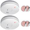 ELRO FS1805 | Set di 2 Rilevatori di Fumo | Kit di Montaggio Magnetico | Batteria da 5 Anni | Conforme allo Standard Europeo EN14604 | Bianco | Set da 2 Pezzi