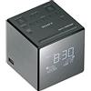 Sony XDR-C1DBP Radiosveglia FM/DAB/DAB+, Nero/Argento