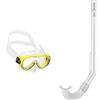 Cressi Pimetta, Occhialini da Sub Bambini 3-7 Anni & Minigringo, Snorkel Unisex - Bambino, Trasparente
