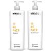 Framesi | New Morphosis Hair Treatment Line | Repair Shampoo + Conditioner 1000 ml | Per Capelli Sfruttati