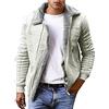 Fulidngzg Giacca Invernale Uomo Casual Imbottito Elegante Giacca Aviatore Giubbotto Lana Taglie Forti Bomber Pelliccia Cappotto Offerta Slim Fit Giubbotto Montone Vintage Caldo Giacca Invernale