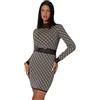 GUESS Vestito Corto con Cintura Lise 4G W4BK43Z37K0 Nero