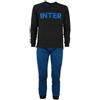 PASSIONECALCIOSHOP Pigiama Inter Bambino Ragazzo NEROAZZURRO Calcio IN15105 (12 Anni, Nero)