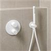 Herzbach Living Spa set doccia con presa d'acqua e supporto, 1 tipo di getto, 23.914400.1.07, Living Spa; DEEP BLACK; DEEP GREY; DEEP WHITE; SIRO; SIRO PVD GOLD; SIRO GREY; SIRO WHITE; SIRO BLACK bianco opaco [Rubinetteria Bagno > Set Doccia]