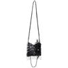 Boland 36000 - Borsa Flapper, nero, 19 x 19 cm, paillettes, perline, decorazione con piume, glitter, Charleston, anni 20, carnevale, festa in maschera, costume, teatro