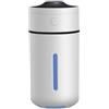 agnixnaf 230ml Umidificatore Mini Umidificatore con Luce Notturna Colorata Umidificatore Aromaterapia Nebbia Spruzzante Umidificatore USB per auto ufficio camera da letto (bianco)