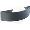 Sovil Applique a LED 10W con Diffusore Ovale Dexter - Grigio Grafite