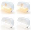 SAMALICAR Luce notturna con sensore di movimento, 2 luci a LED bianche + 2 luci notturne di movimento, luce bianca calda, sensore di batteria, accensione e spegnimento, per corridoio, camera da letto