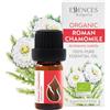 Essences Bulgaria Olio Essenziale di Camomilla Romana Biologica 5 ml | Anthemis nobilis | 100% Puro e Naturale | Non Diluito | Grado Terapeutico | Fattoria di Famiglia | Distillato a Vapore
