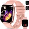 QCOQ Smartwatch Uomo Donna, 1.96 Orologio Fitness con Effettua o Risposta Chiamate, 110+ Sportive Smart Watch, Contapassi/Cronometro/Cardiofrequenzimetro, Impermeabil IP68 Smart Watch per Android/iOS