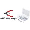 Kraftmann - Set Di 5 Pinze Per Anelli Di Sicurezza & Forza Uomo 88168 esterno di Seeger Ring di assortimento (Ring) | Ø 8 - 19 mm | 78 PZ.