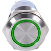 Rosvola Interruttore a Pulsante LED, Facile da Installare Interruttore a Pulsante LED Leggero e Compatto, Materiali di Alta qualità per Auto Sportive (verde)
