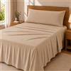 Degrees Home Premium - Set Lenzuola 3 Pezzi in Microfibra Spazzolata (90X200) - Lenzuolo con Angoli, Lenzuolo Piatto e 1 Federa 80X50 - Extra Morbido, Anti-Piega e Certificato Oeko-Tex