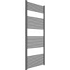 ERCOS Scaldasalviette Termoarredo Bagno Dimensioni 750x1800 MM Radiatore Colore Grigio Ferro Opaco , Attacchi da 1/2 Fornito Con Kit Montaggio