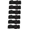 HAPINARY 6 Pz Kit di aiuti alimentari per disabili attrezzi portautensili regolabile utensili adattivi bracciale universale guanti cinghia di fissaggio polsino portautensili Black