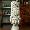 ROYAL SICILY Lume Testa di Moro Donna Traforata H. 60 x L. 23 cm
