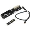 KALEA-INFORMATIQUE Piastra adattatore M2 NVMe M Key a PCIe 16x Gen 4.0 32G compatibile con qualsiasi scheda PCIe, comprese le GPU grafiche. Collegamento ad alta velocità Oculink SFF-8611