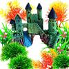 OrgMemory Acquario Ornamenti, OrgMemory Acquario Castello, Decorazioni Acquario, Nascondi Acquario, Giochi Pesci Rossi, Piante Acquario Finte