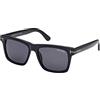 Tom Ford Occhiali da Sole BUCKEY-02 FT 0906-N Shiny Black/Grey 58/17/145 uomo
