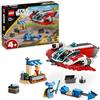 LEGO Star Wars The Crimson Firehawk, Starter Set con Astronave Giocattolo Costruibile, Veicolo Speeder Bike e 3 Personaggi, Idea Regalo di Compleanno per Bambini e Bambine da 4 Anni in su 75384