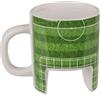 Out of the blue Tazza Mug calcio con palla e stivali 10 x 8 cm